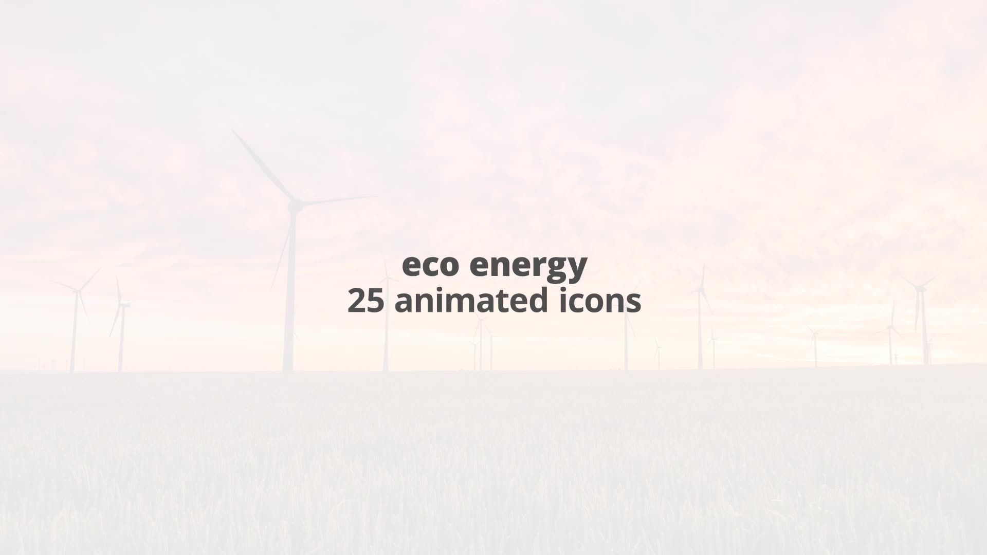 Eco Energy – Thin Line Icons Videohive 23595945 After Effects Image 2