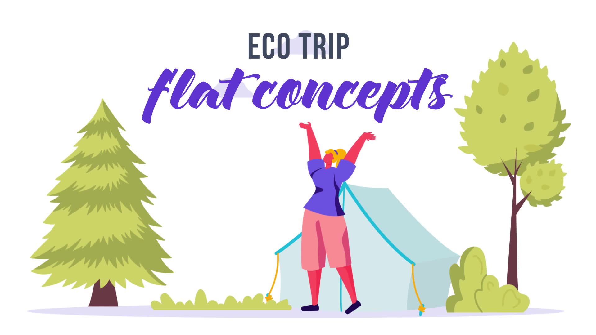 Eco trip Flat Concept Videohive 33007906 After Effects Image 2
