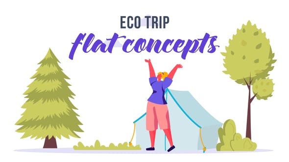 Eco trip Flat Concept - Videohive Download 33007906