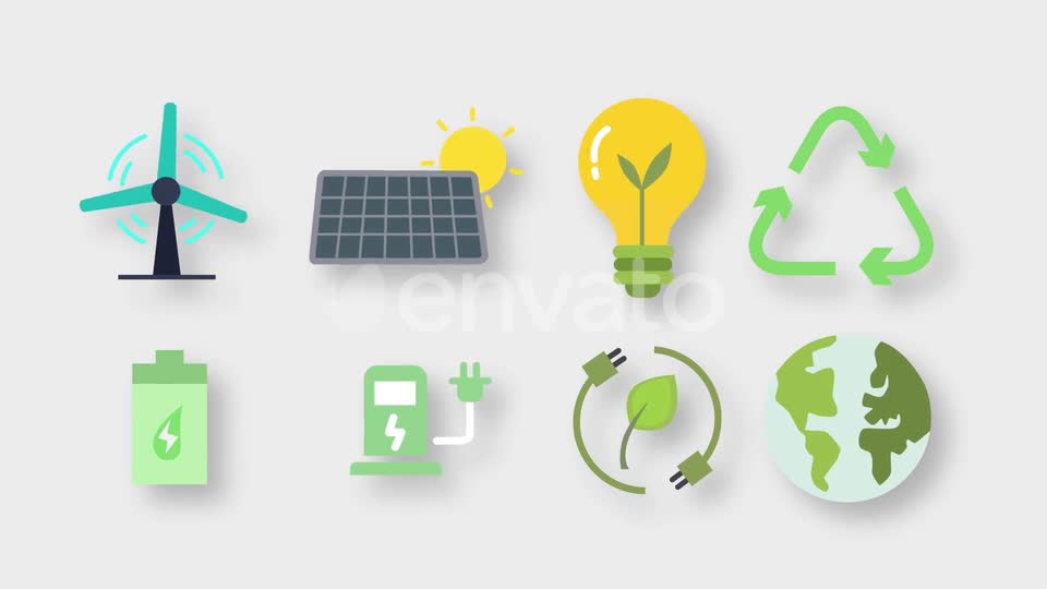 Ecology Animated Icons Videohive 33568508 Motion Graphics Image 1