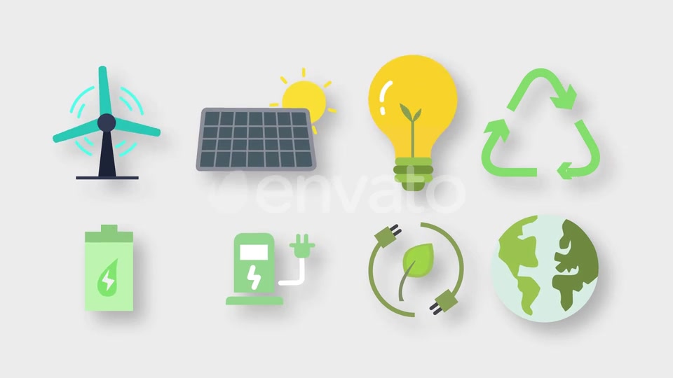 Ecology Animated Icons Videohive 33568508 Motion Graphics Image 11