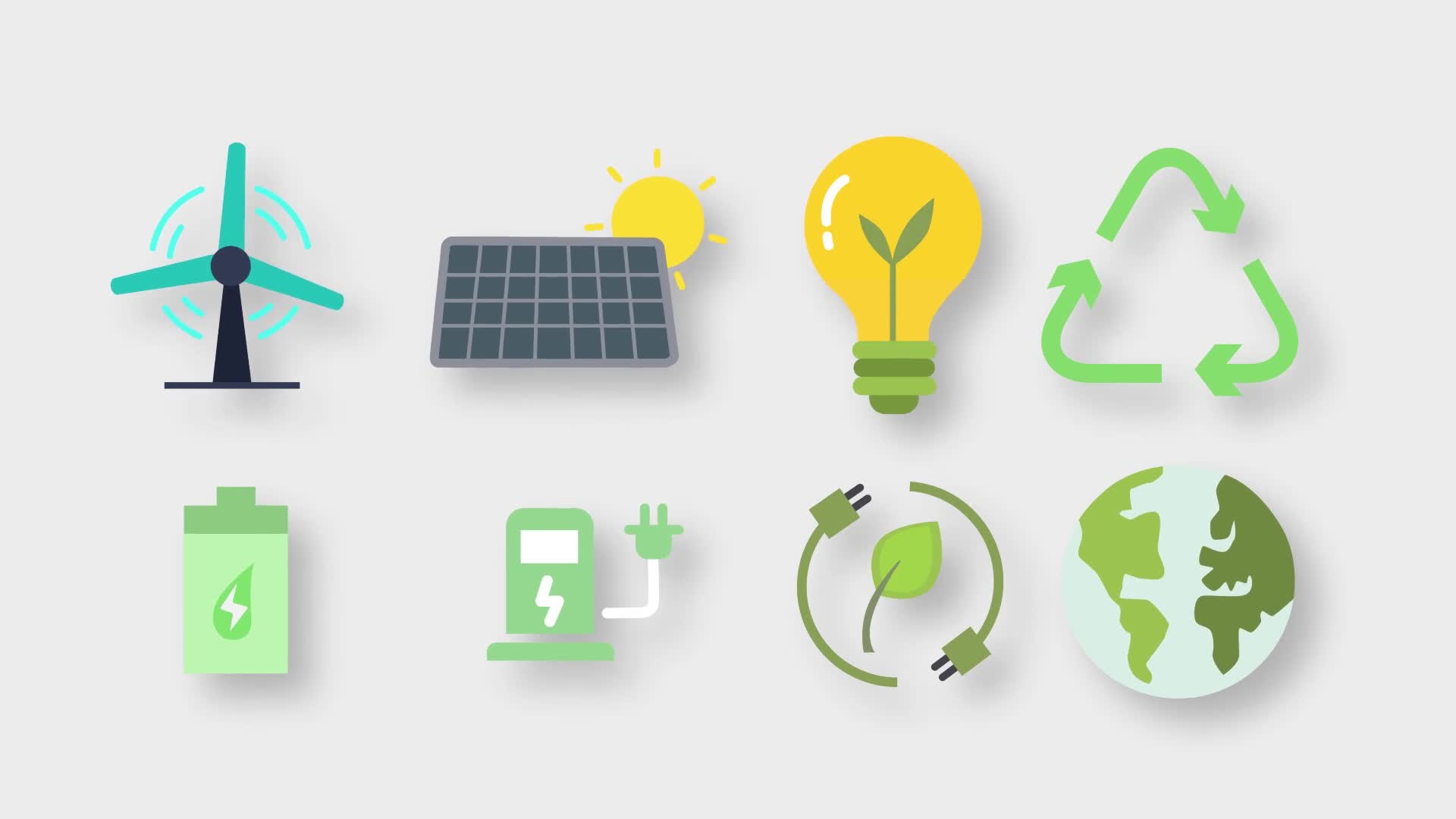 Ecology Animated Icons Videohive 33790669 Premiere Pro Image 1