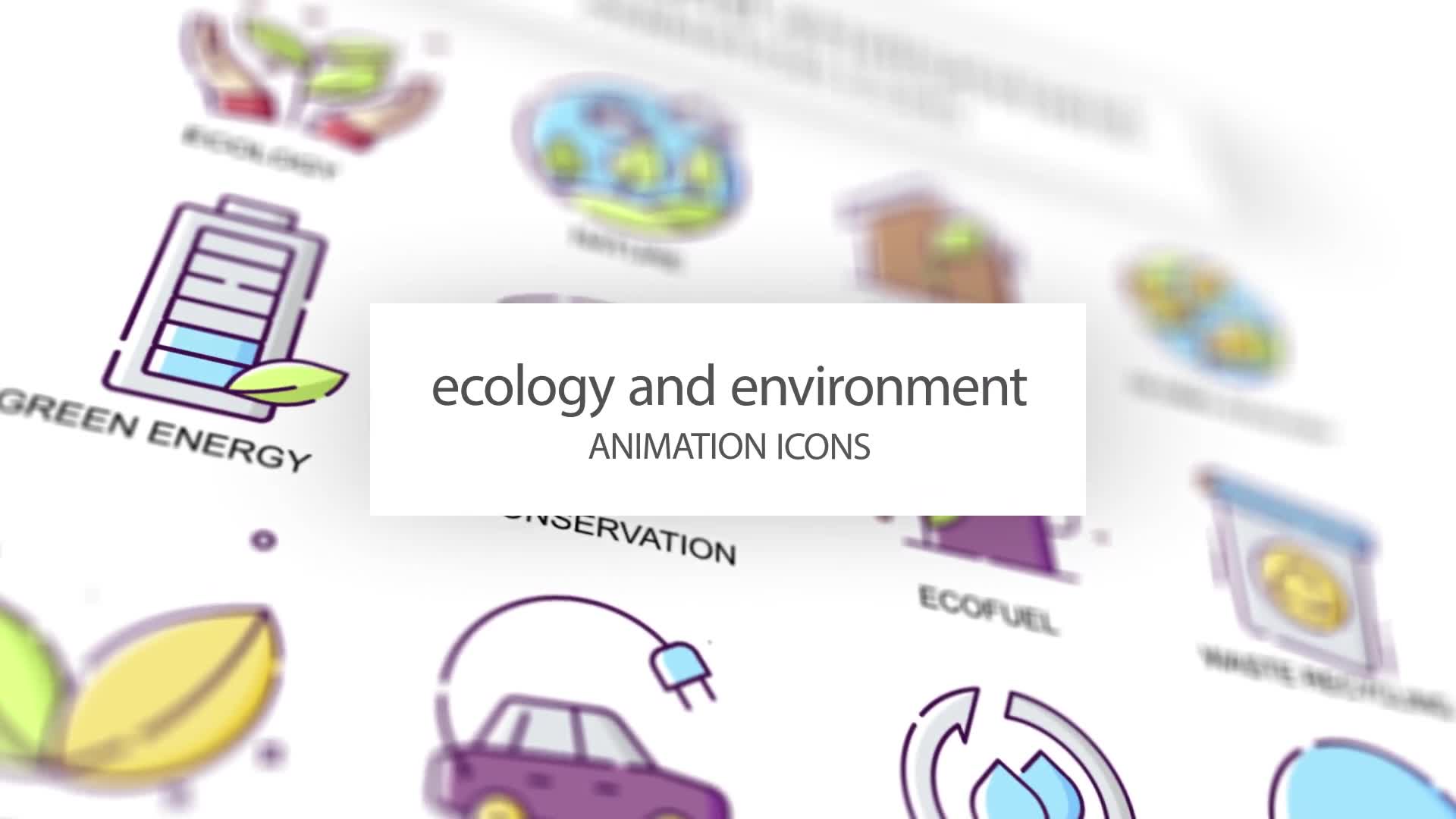 Ecology & Environment Animation Icons Videohive 31339482 After Effects Image 1