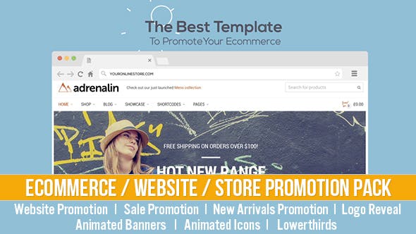 Ecommerce / Website / Store Promotion pack - Videohive 21319259 Download