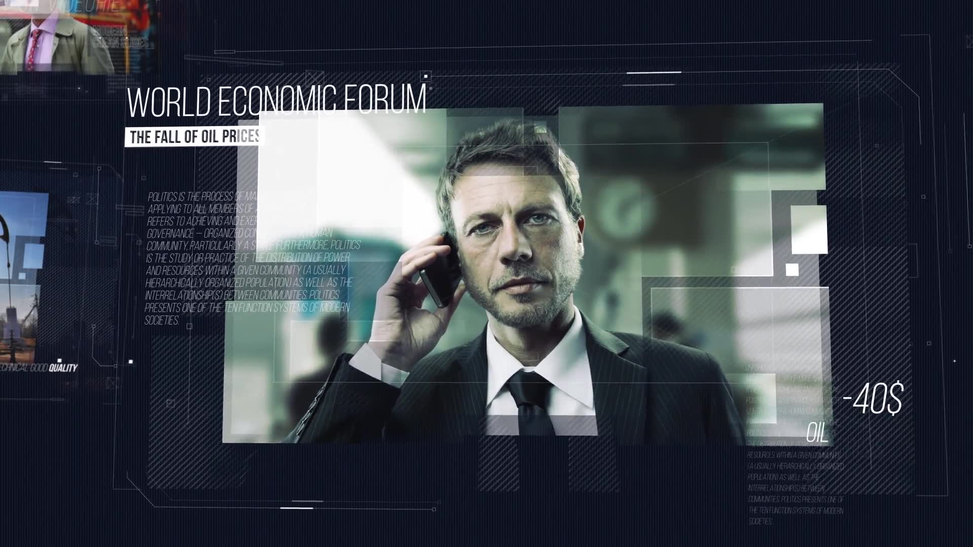 Economic and Political Promo/ Digital HUD Slide/ Sci fi Technology/ Business Presentations/ Images Videohive 17407520 After Effects Image 2