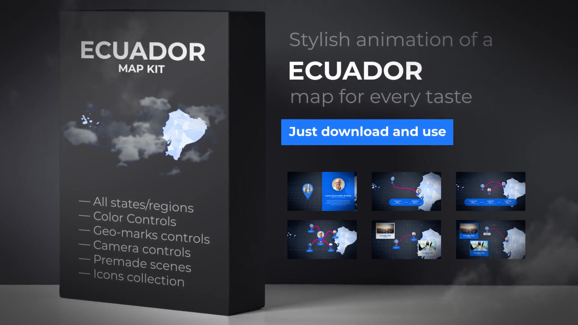 Ecuador Map Republic of Ecuador Map Kit Videohive 24758349 After Effects Image 11