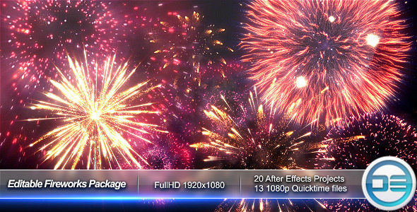 Editable Fireworks Package - Download Videohive 9466144