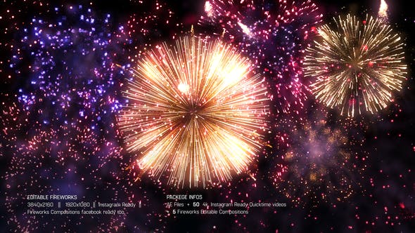 Editable Fireworks Template - Videohive 25116839 Download