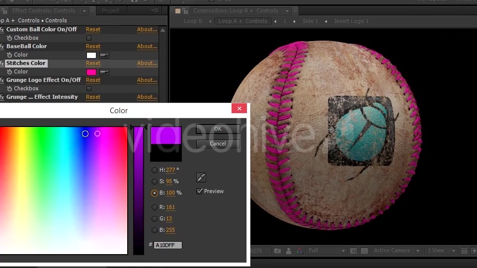 Editable Rotating Baseball - Download Videohive 13003645