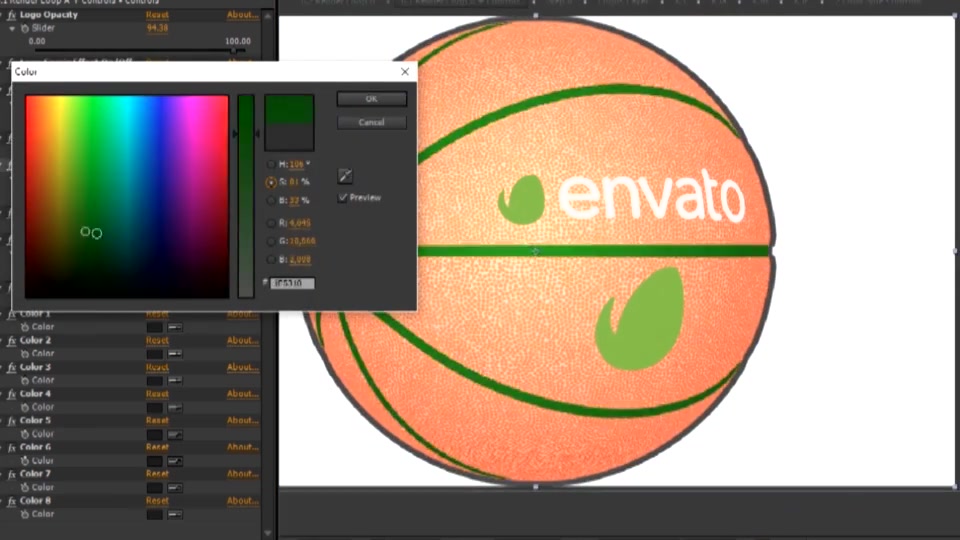 Editable Rotating Basketball - Download Videohive 16230594