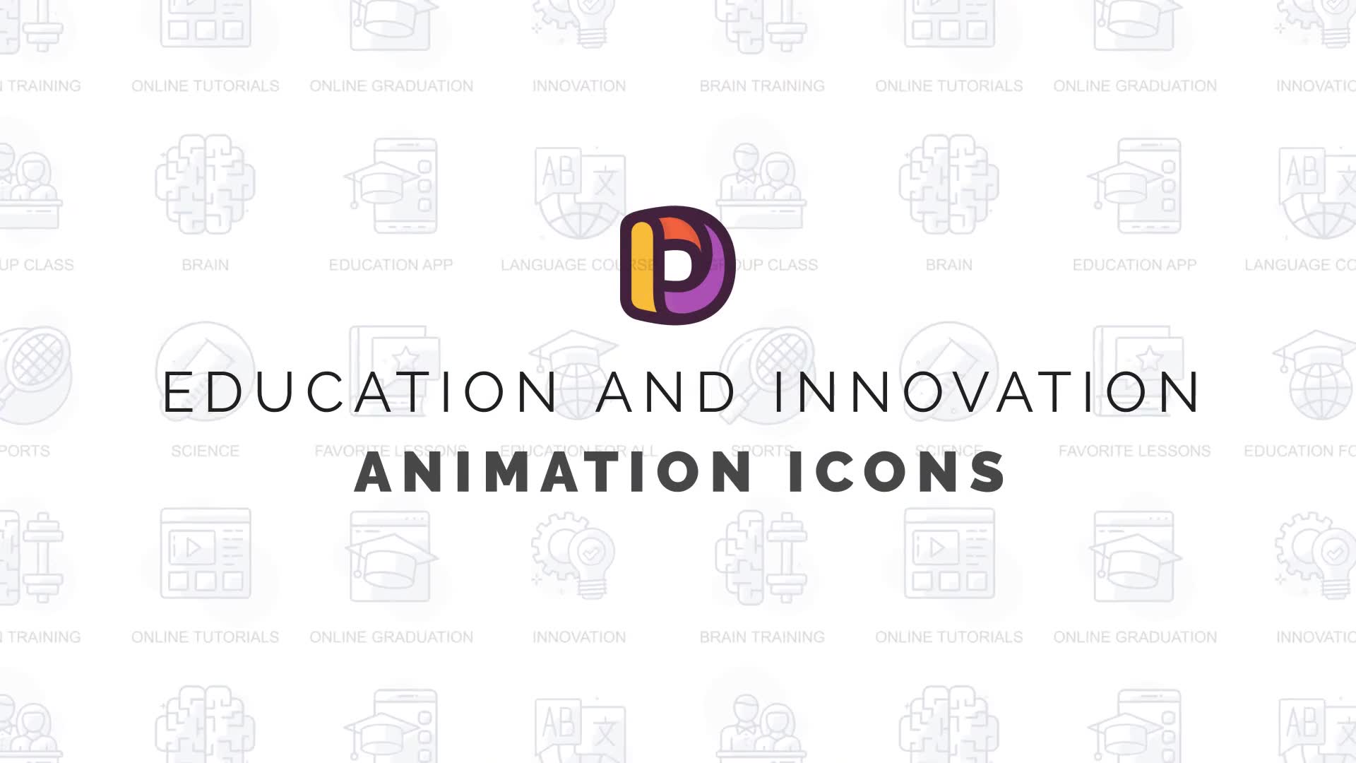 Education and innovation Animation Icons Videohive 32812253 After Effects Image 2
