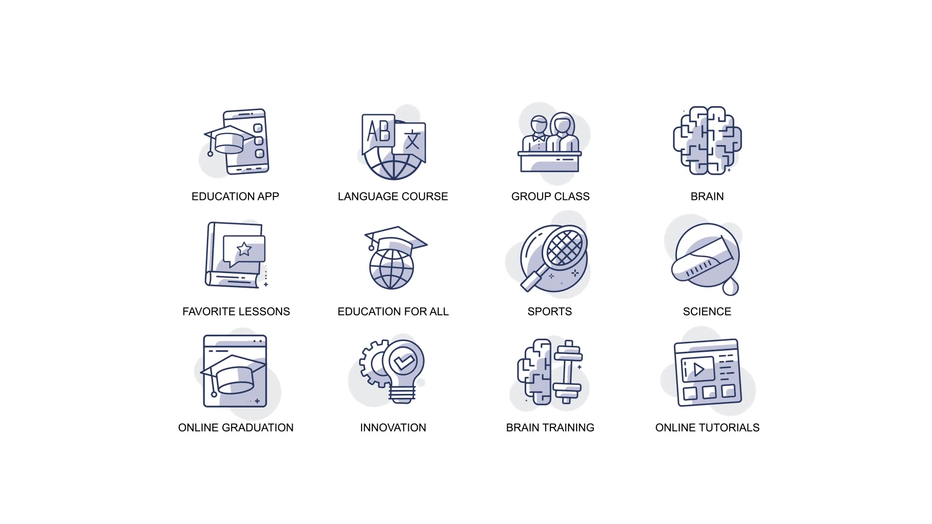 Education and innovation Animation Icons Videohive 32812253 After Effects Image 4