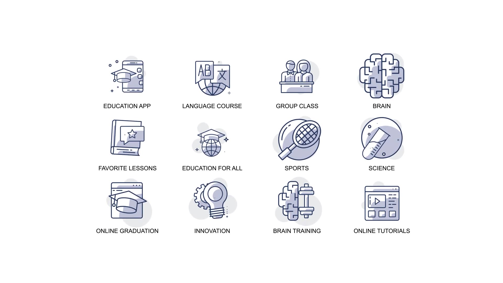 Education and innovation Animation Icons Videohive 32812253 After Effects Image 6