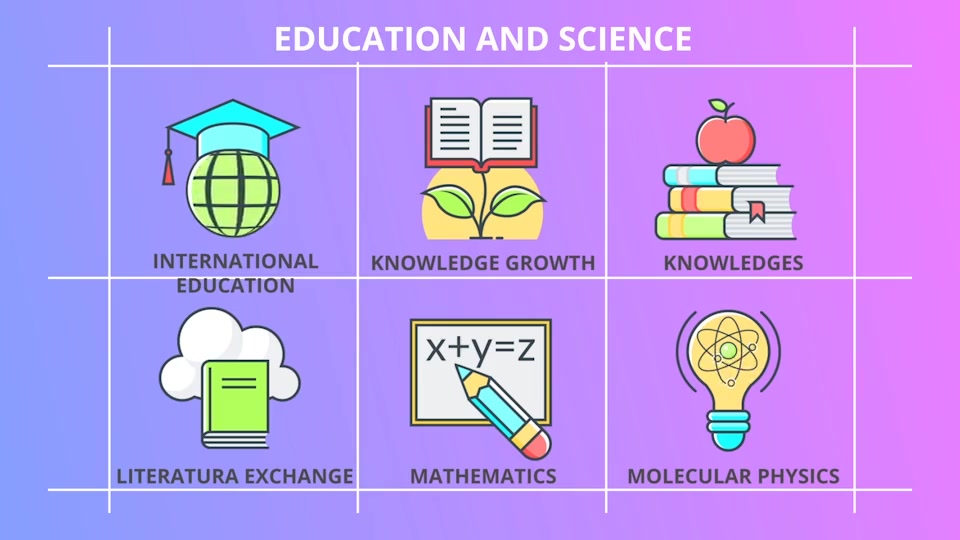Education And Science 30 Animated Icons - Download Videohive 21298245