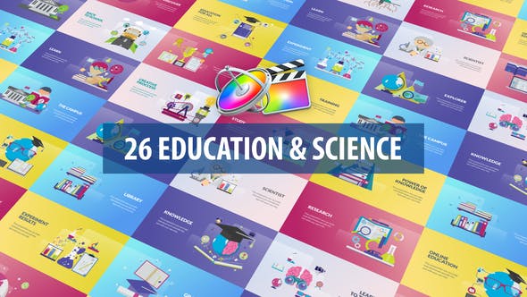 Education and Science Animation | Apple Motion & FCPX - 28514388 Videohive Download