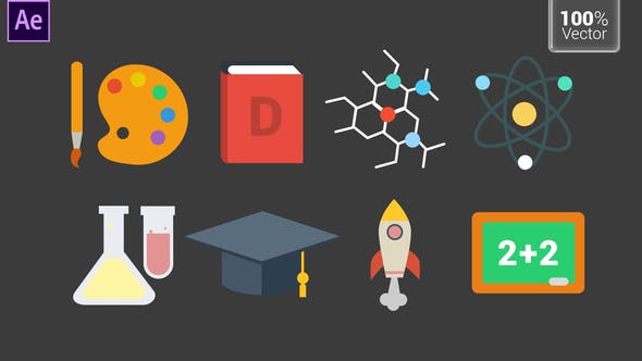 Education Animated Icons - Download 33730065 Videohive