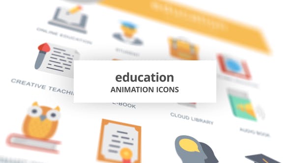 Education Animation Icons - Videohive 26634512 Download