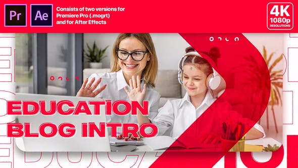 Education Blog Intro - Download Videohive 28429315