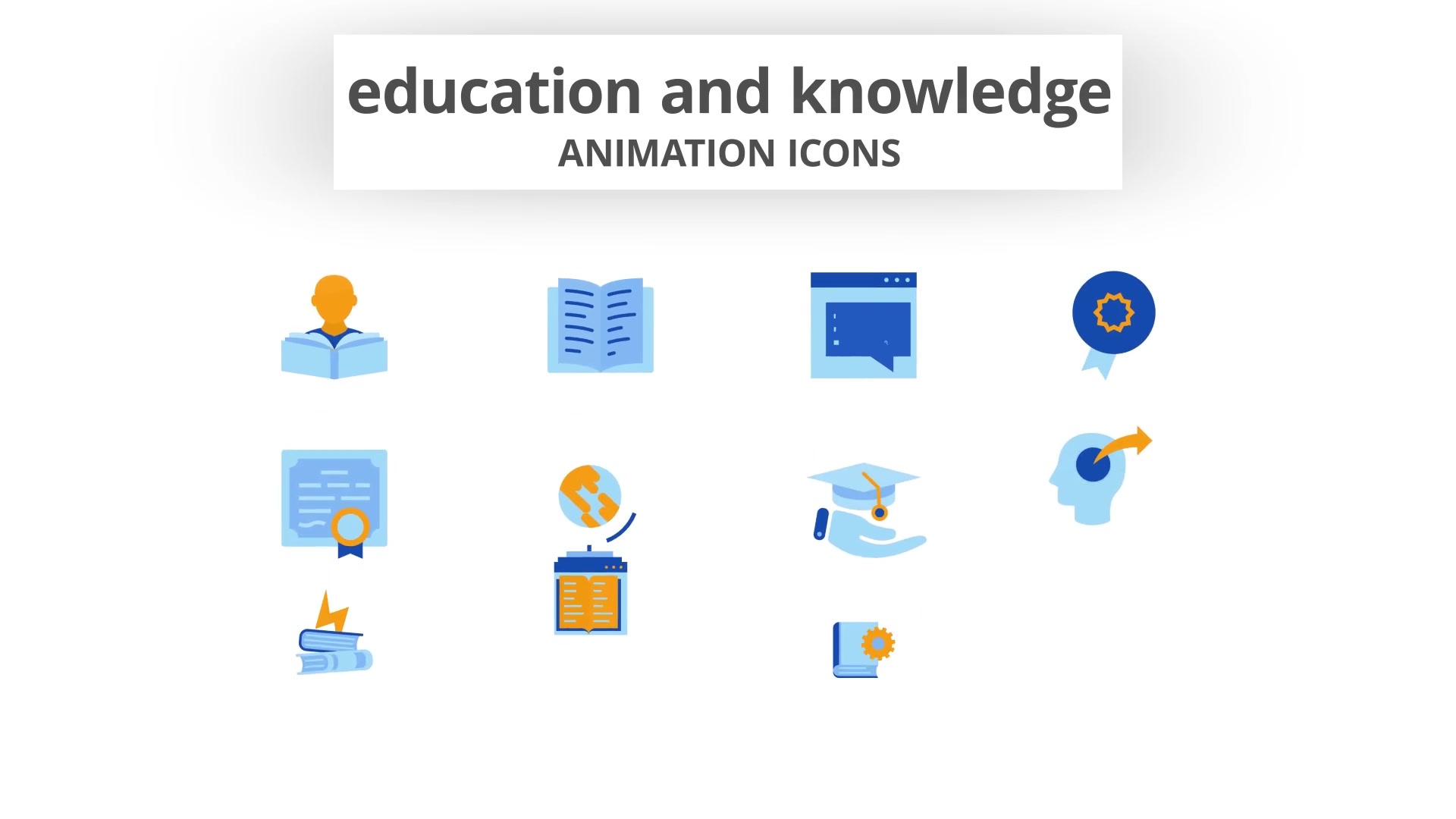 Education & Knowledge Animation Icons Videohive 28168237 After Effects Image 4