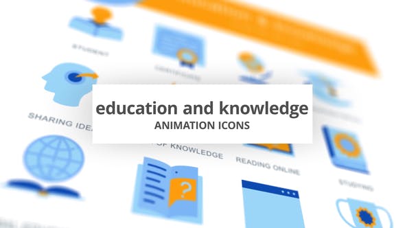 Education & Knowledge Animation Icons - 28168237 Videohive Download