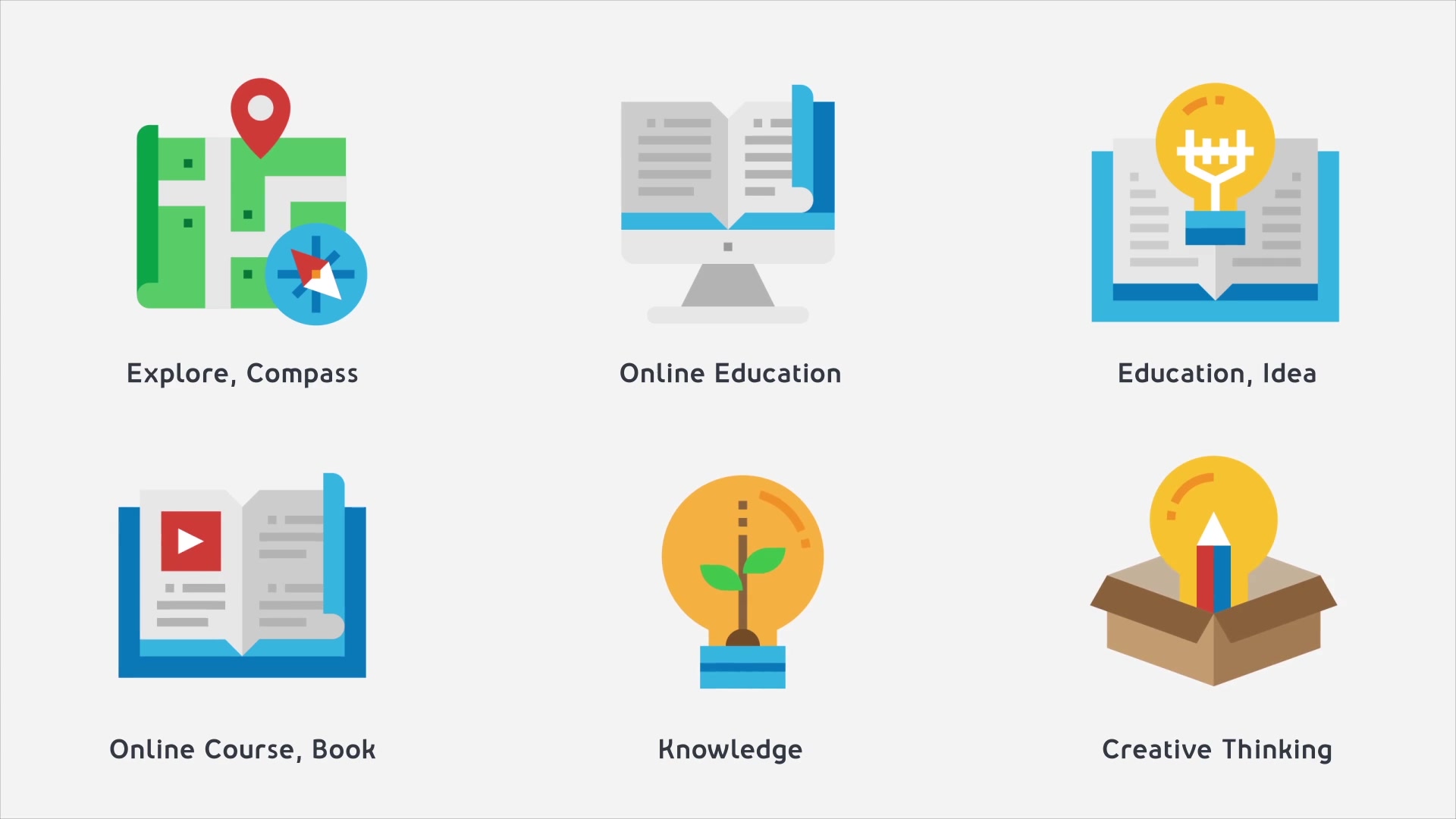 Education Modern Flat Animated Icons Videohive 26356431 After Effects Image 6