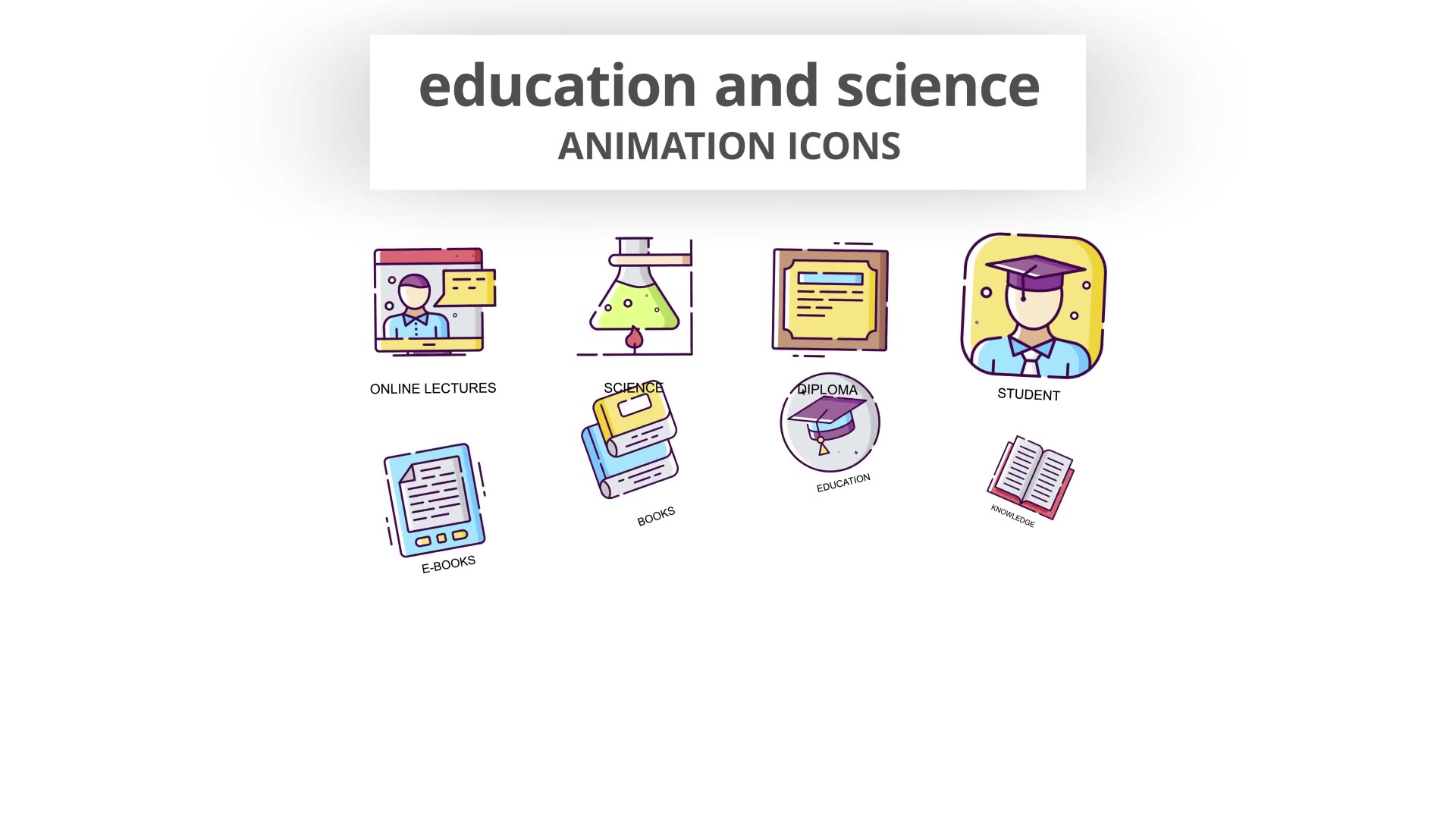 Education & Science Animation Icons Videohive 30885358 After Effects Image 4