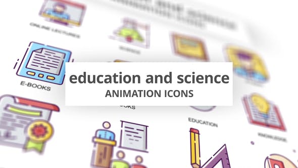 Education & Science Animation Icons - Videohive 30885358 Download