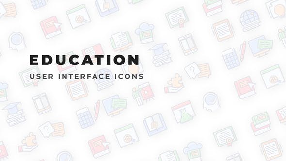 Education User Interface Icons - 35871412 Download Videohive