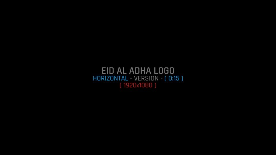 Eid Al Adha Logo Videohive 38499467 After Effects Image 2