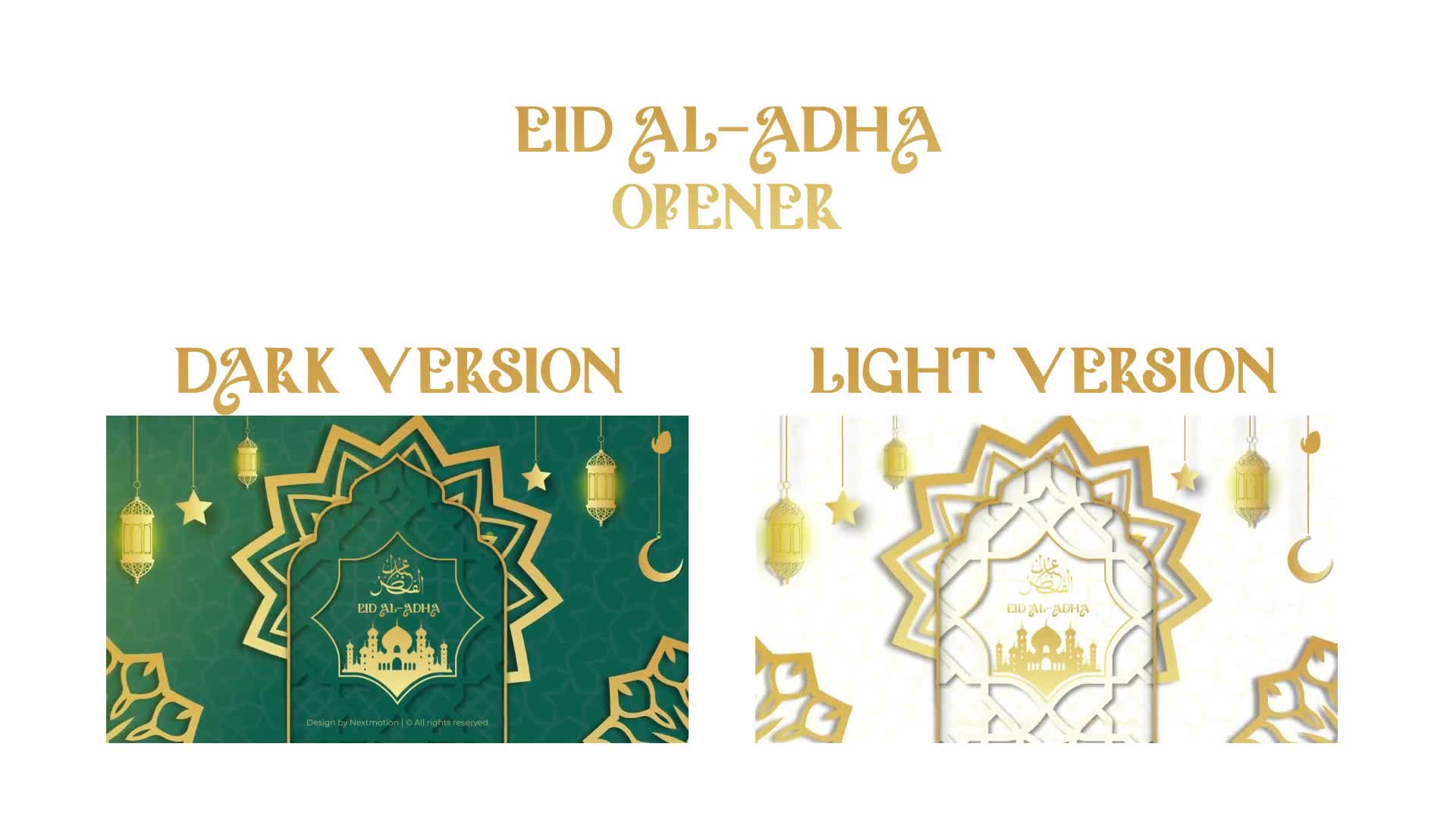 Eid Al Adha Opener 2 in 1 Videohive 33124522 After Effects Image 1