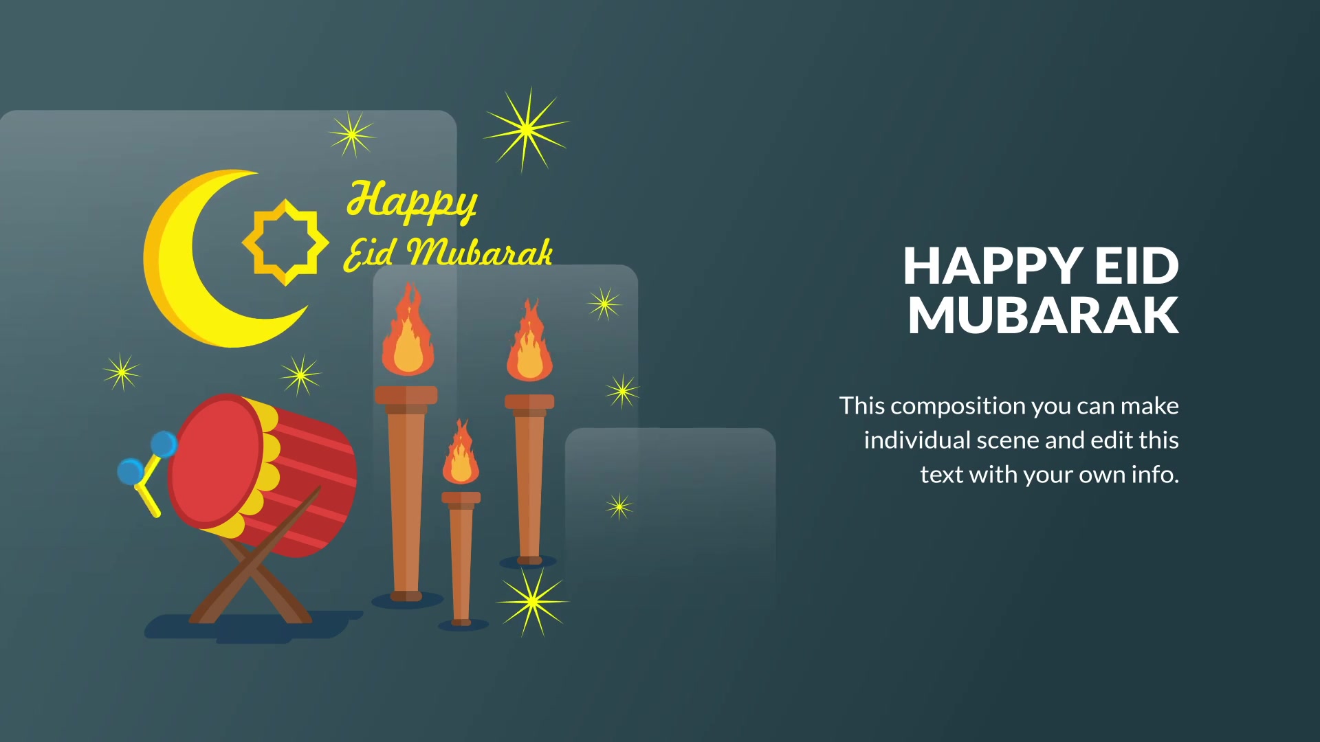 Eid Mubarak Animation | Premiere Pro MOGRT Videohive 31032474 Premiere Pro Image 10