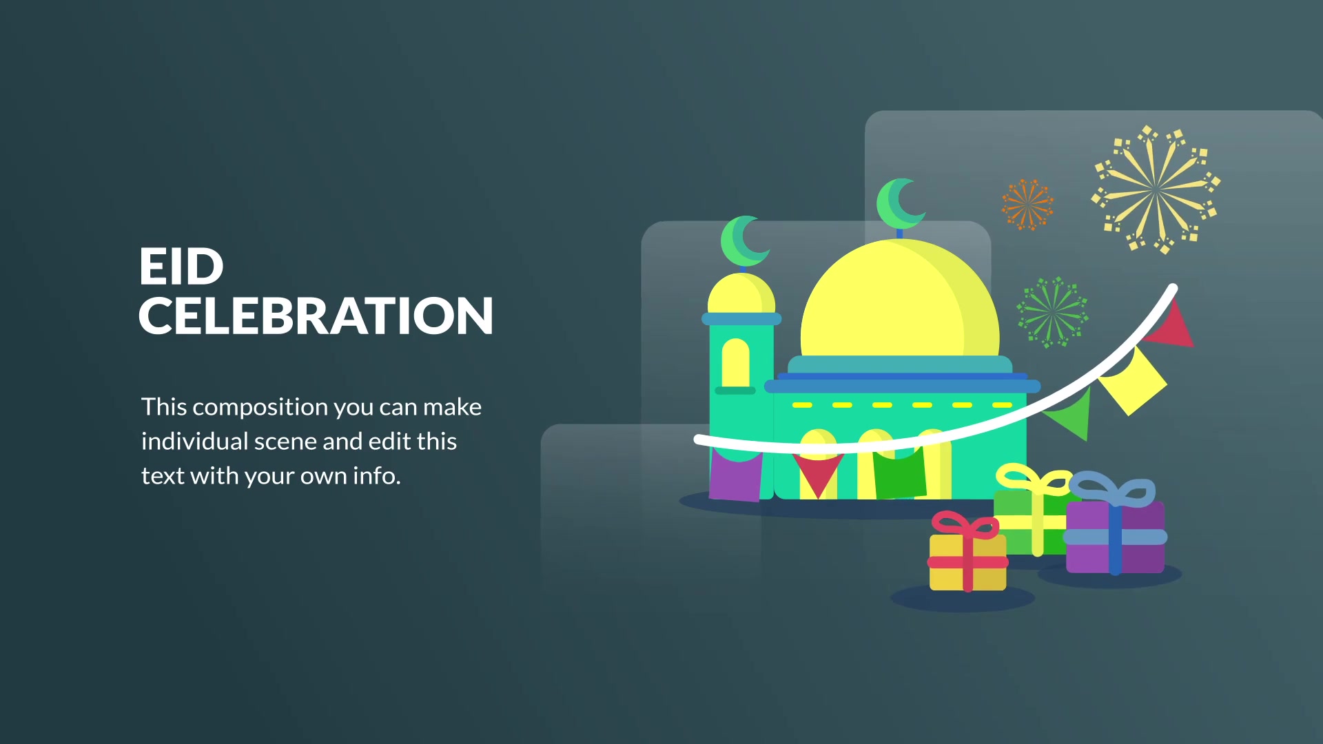 Eid Mubarak Animation | Premiere Pro MOGRT Videohive 31032474 Premiere Pro Image 4