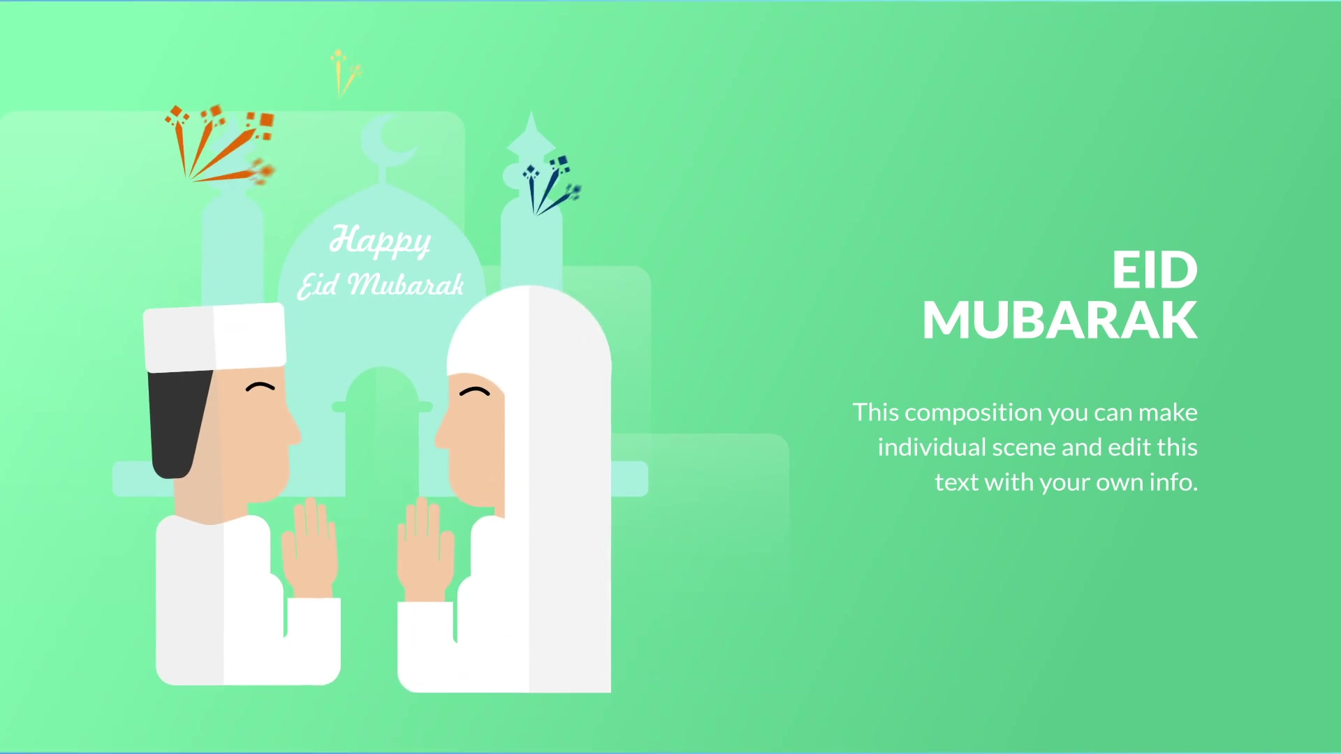 Eid Mubarak Animation | Premiere Pro MOGRT Videohive 31032474 Premiere Pro Image 6