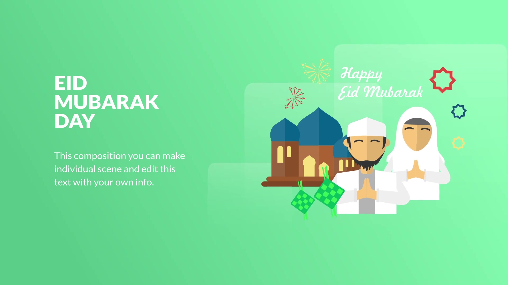 Eid Mubarak Animation | Premiere Pro MOGRT Videohive 31032474 Premiere Pro Image 8