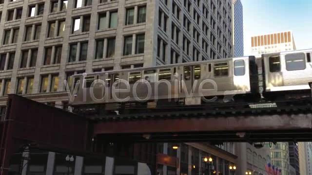 El Train in Downtown Chicago Elevated Train  Videohive 938342 Stock Footage Image 8