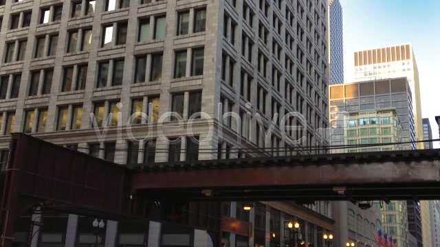El Train in Downtown Chicago Elevated Train  Videohive 938342 Stock Footage Image 9