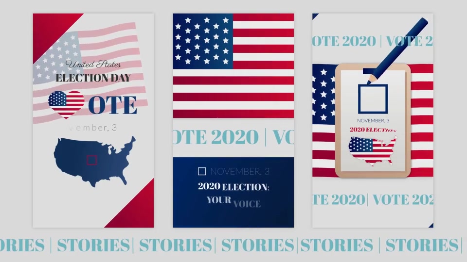 Election Stories and Posts Pack Videohive 28928093 After Effects Image 5
