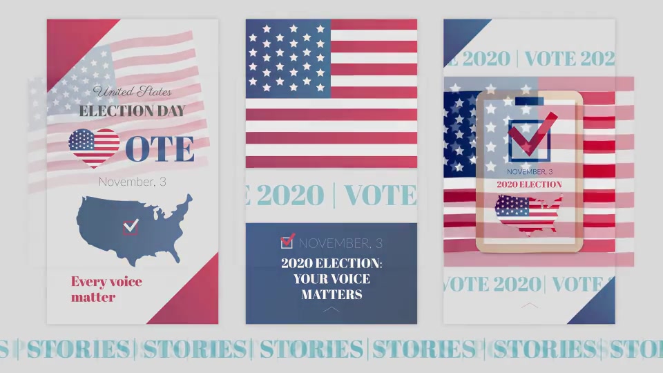 Election Stories and Posts Pack Videohive 28928093 After Effects Image 6