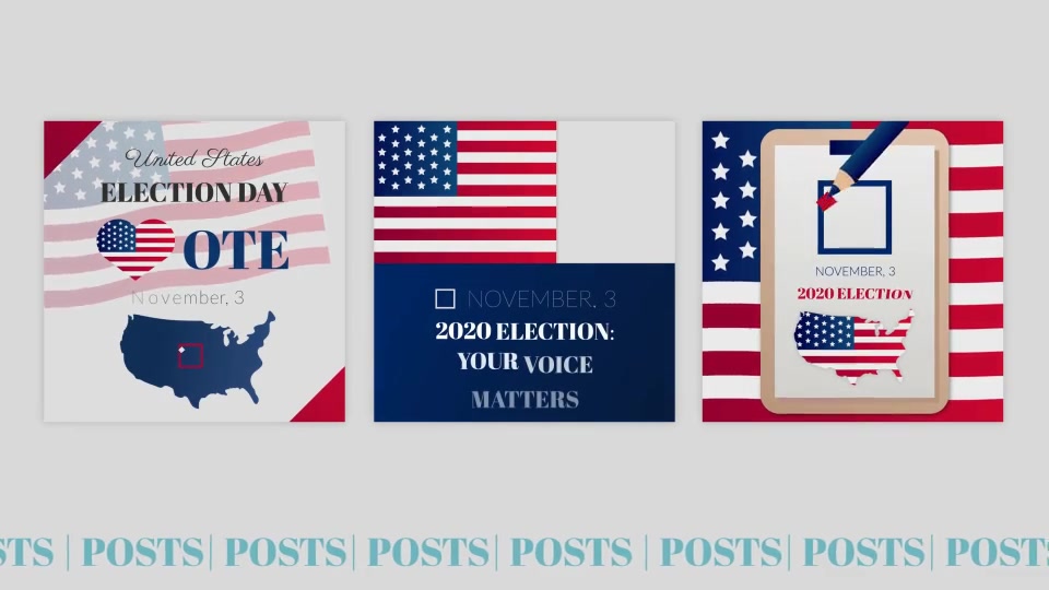 Election Stories and Posts Pack Videohive 28928093 After Effects Image 7