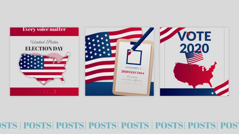 Election Stories and Posts Pack Videohive 28928093 After Effects Image 9