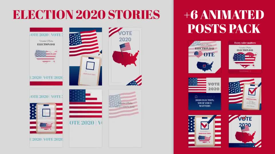 Election Stories and Posts Pack Videohive 29042680 Premiere Pro Image 1