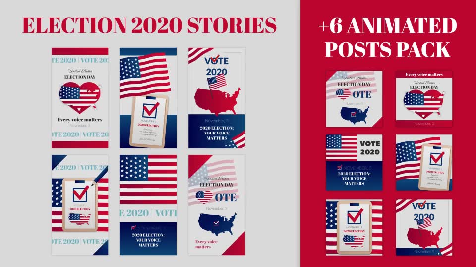 Election Stories and Posts Pack Videohive 29042680 Premiere Pro Image 2