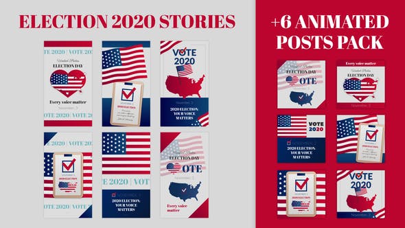 Election Stories and Posts Pack - Download 29042680 Videohive