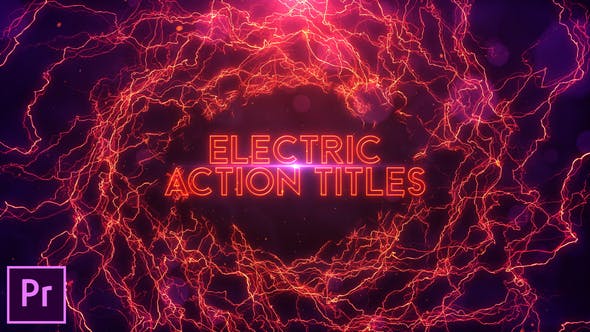 Electric Action Titles Premiere Pro - 33861194 Videohive Download