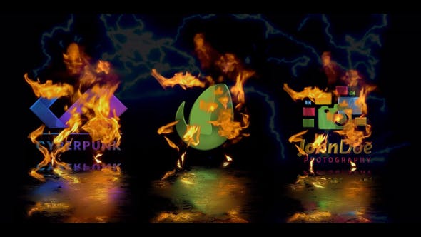 Electric and fire Logo Reveal - Videohive 28599193 Download