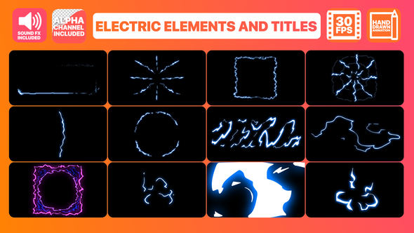 Electric Elements And Titles - Download Videohive 23244820