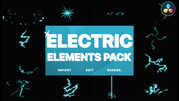 Electric Elements | DaVinci Resolve - Download 31915850 Videohive