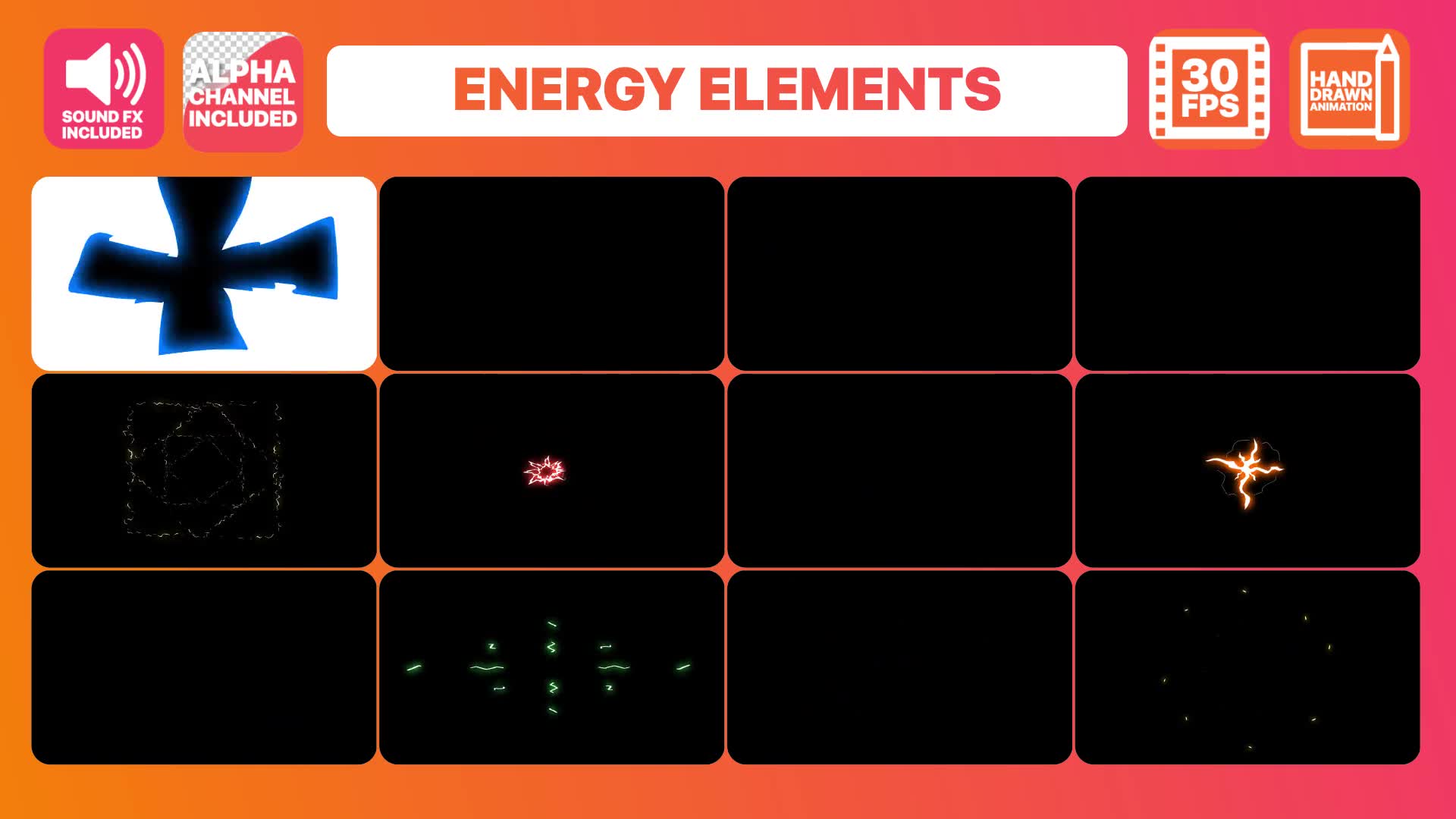 Electric Energy Elements | After Effects Videohive 30941421 After Effects Image 2