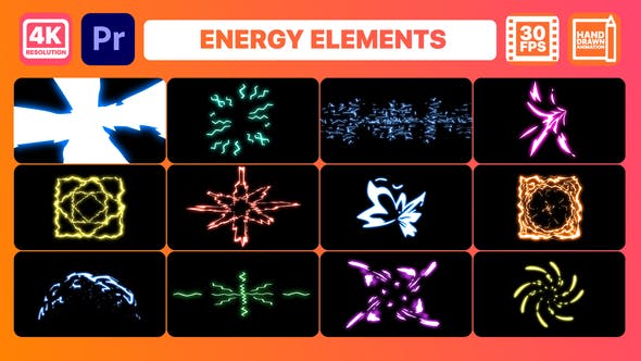 Electric Energy Elements | Premiere Pro MOGRT - Videohive 30942789 Download
