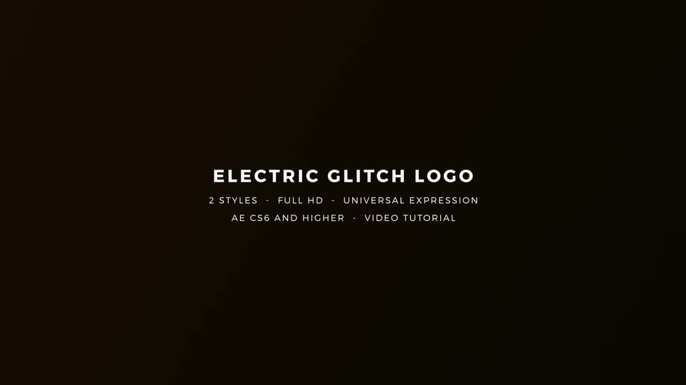 Electric Glitch Logo - Download Videohive 20779849